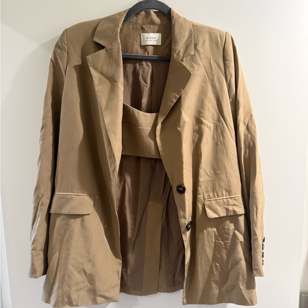 DISSH crop + blazer set